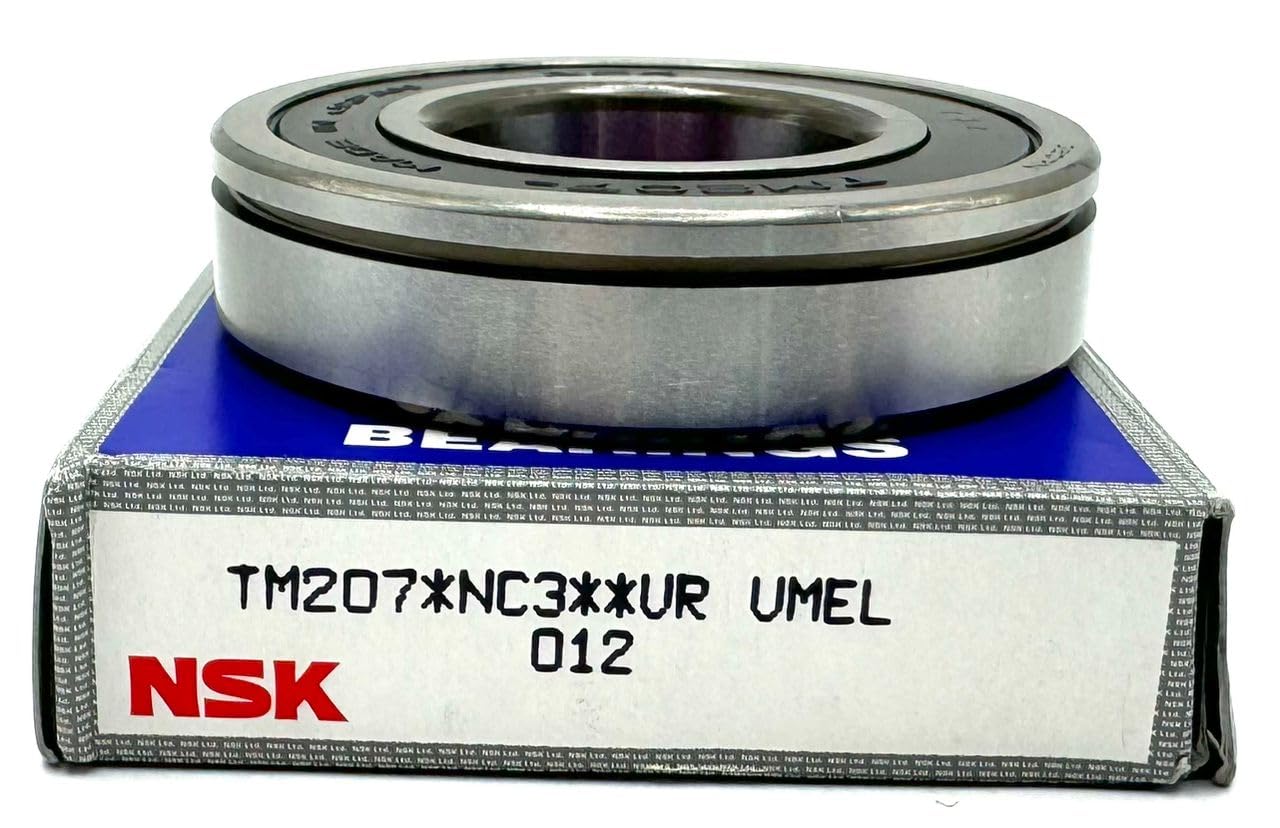 NSK TM207 N C3 Ball Bearing, Open Type, NO Seals + SNAP Ring 6207
