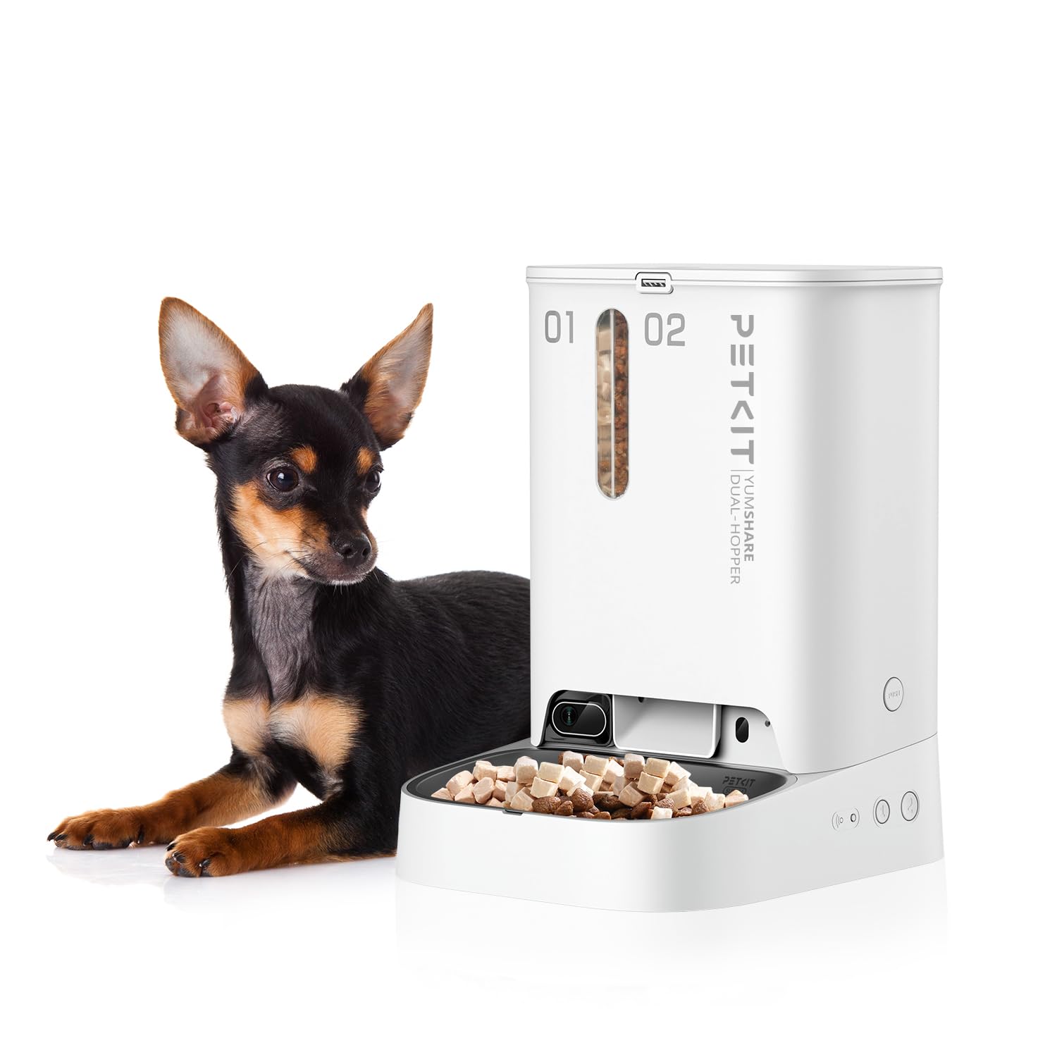 Amazon | [neikonu store-petkit]カメラ付きスマート給餌器 P591