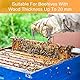 LATRAT Wabenzieher Zange mit Holzgriff aus Edelstahl, Bienenwaben Werkzeug Imkerei Zange für Imker zum Schutz vor Bienenstich
