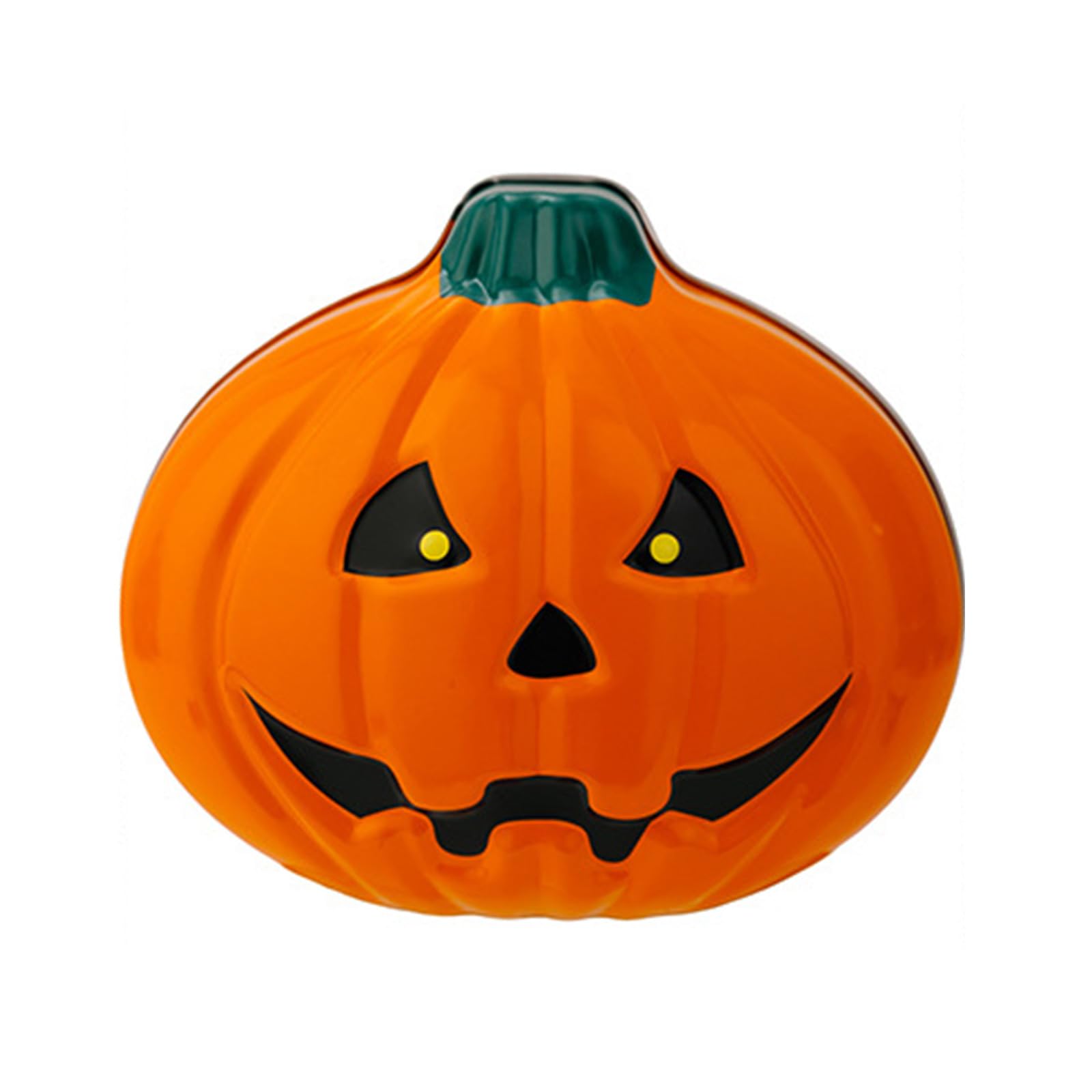Tsophreniq Halloween Pumpkin Face Tin Box for Candy Storage and Party Decorations Metal Container Tinplate Case Present Storage Container