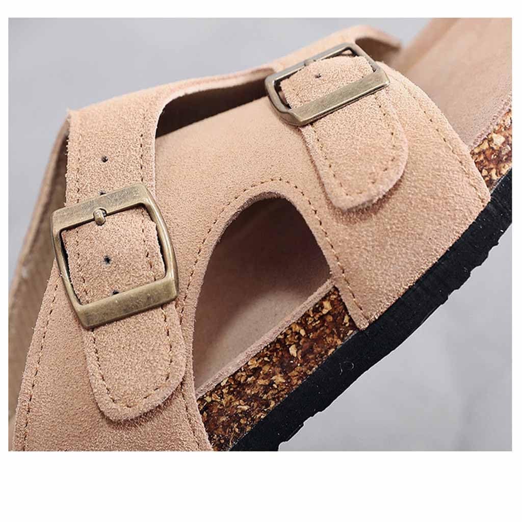 Zapatillas para Hombres Verano Al Aire Libre, Sandalias para Mujeres Y Hombres Zapatillas con Soporte para El Arco con Correa De Hebilla Ajustable Y Plantilla De Corcho (, 40 EU)