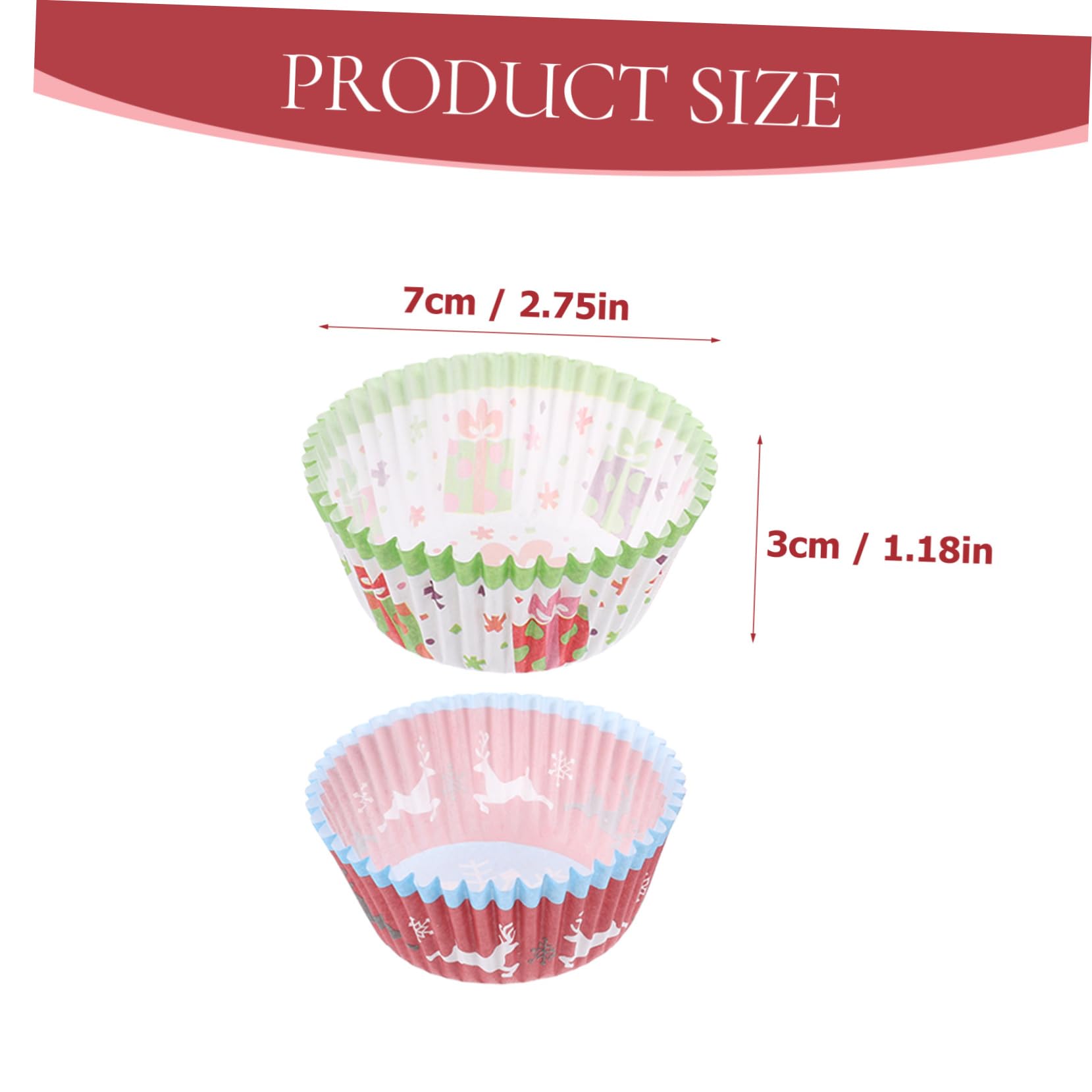 Cabilock 4 Sätze Kuchen Deckel Muffinförmchen Für Cupcakes Cupcake-liner Waffeln Muffinförmchen Backen Cupcake -stand Drehscheibe Dessertbecher Muffins Ofen Backzubehör Papier 500 Stück * 4