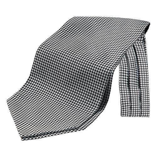 アスコットタイ メンズ シルク グレー ネッカチーフ フォーマル スカーフ グリン ヒスデン HISDERN 男性 ペイズリー 結婚式