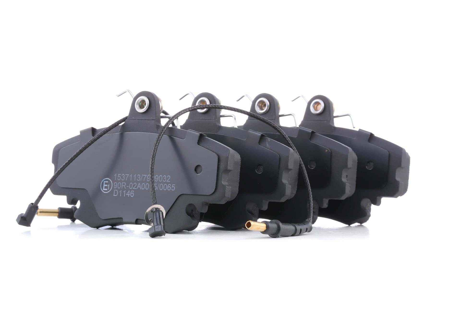 RIDEX 402B0036 Set d'essieu Plaquettes de frein Avant avec tôle anti-​bruit Compatible avec RENAULT Clio II 3/​5 portes BB, CB, BB0/​1/​2, CB0/​1/​2