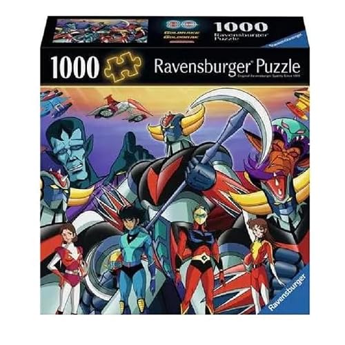 Image of Ravensburger - Jigsaw Puzzle 1000 Pieces 80s Mania: Goldrake, Puzzle Adults And Families, Puzzle 1000 Pieces 70 x 50 cm, Adult Gift