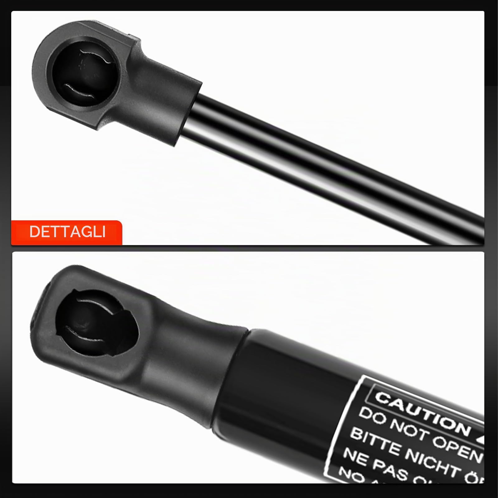 Frankberg 2x Ammortizzatori a gas universali a molla 470N 500MM 213MM | 470N, 500 mm, 213 mm, Testa a sfera singola