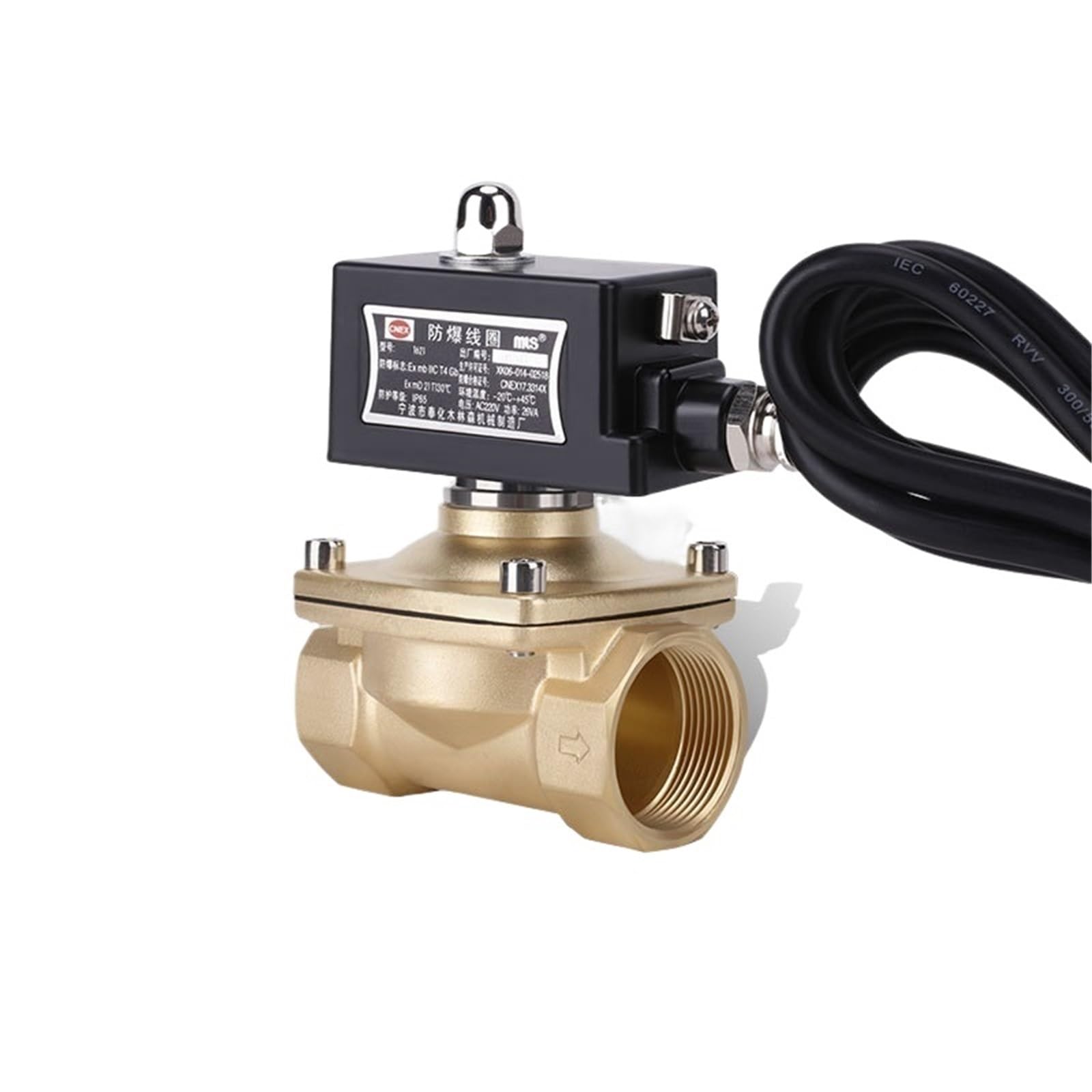 Électrovanne gaz naturel 1-1/2" laiton 24VDC NF pour votre réseau