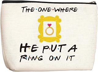 Funny Wedding Gifts Engagement Gift for Women Fiancee Wifey Newly Engaged Bridal Shower Gifts for Bride to Be Bachelorette Party Gifts Bride Gifts Makeup Bag