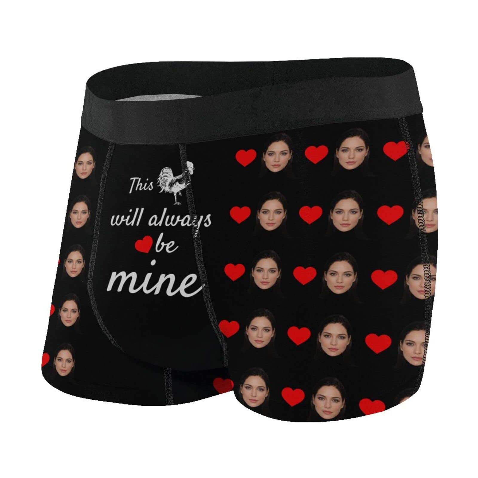Buy Personalized Funny Face Boxer Briefs For Men,Custom Shorts