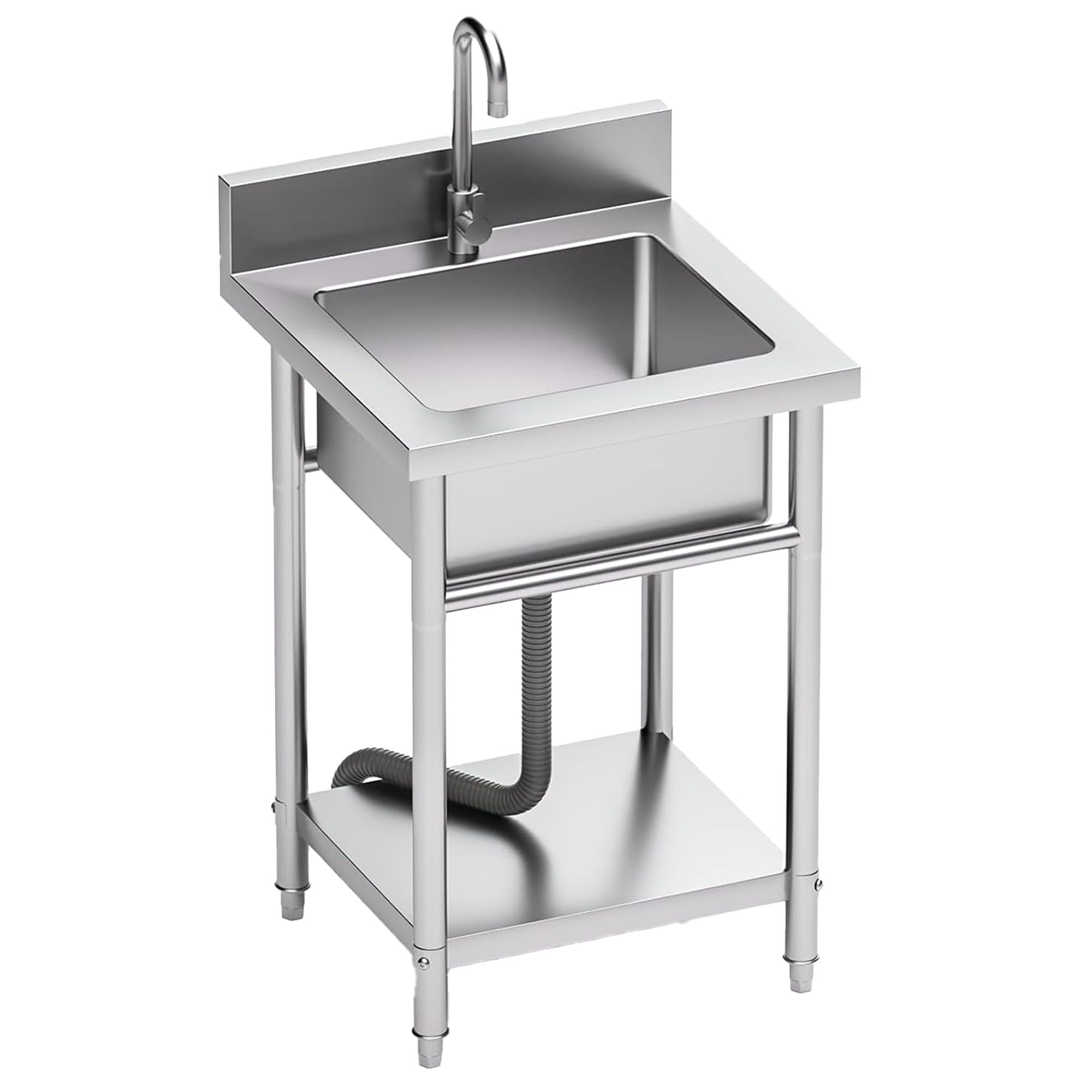 20in Freestanding stainless steel utility sink