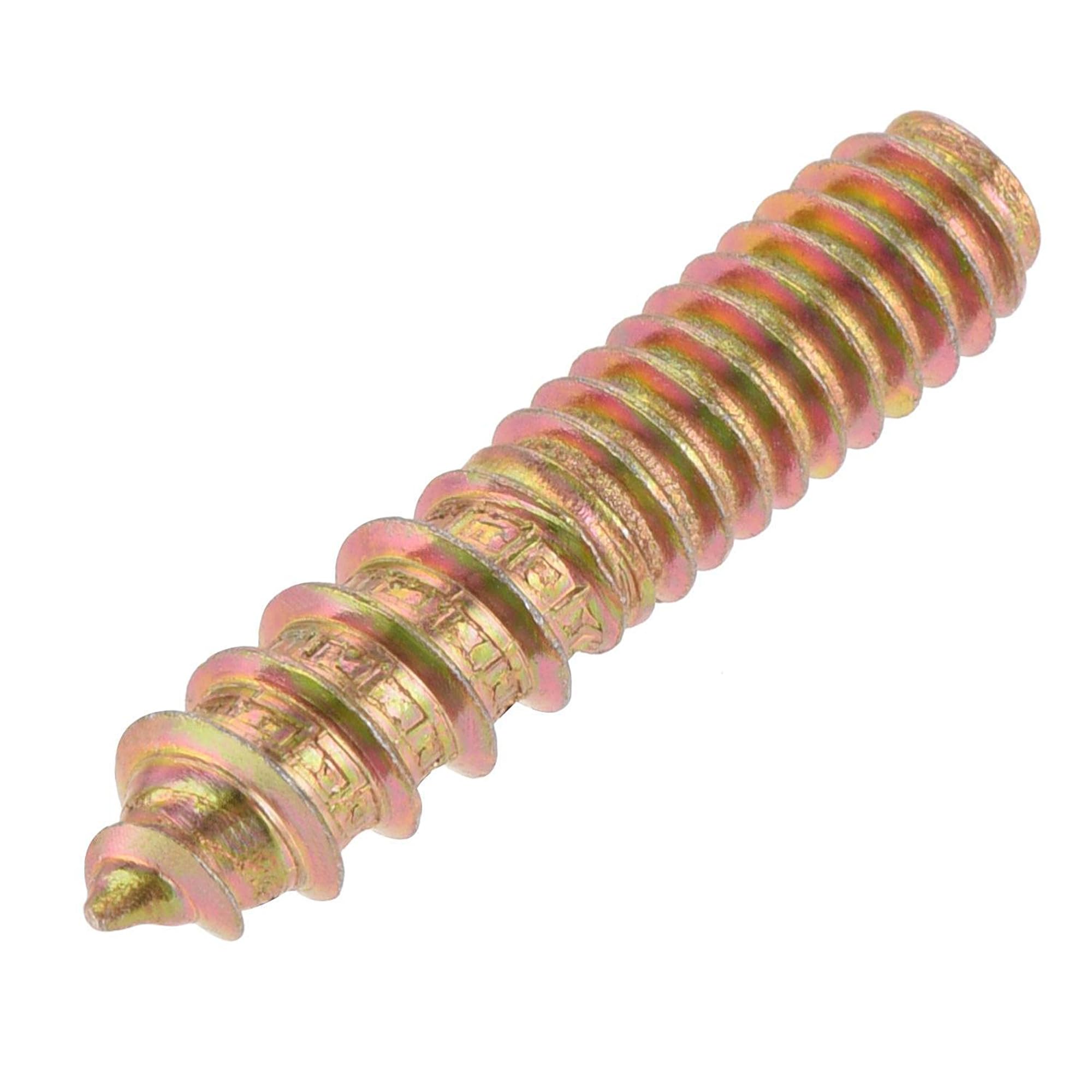 TA-VIGOR 20Pcs Hanger Bolts, 1/4-20"x1-1/4" Double Headed Bolts Self Tapping Screw, Double Ended Dowel Screws for Wood Joint Furniture - Image 3