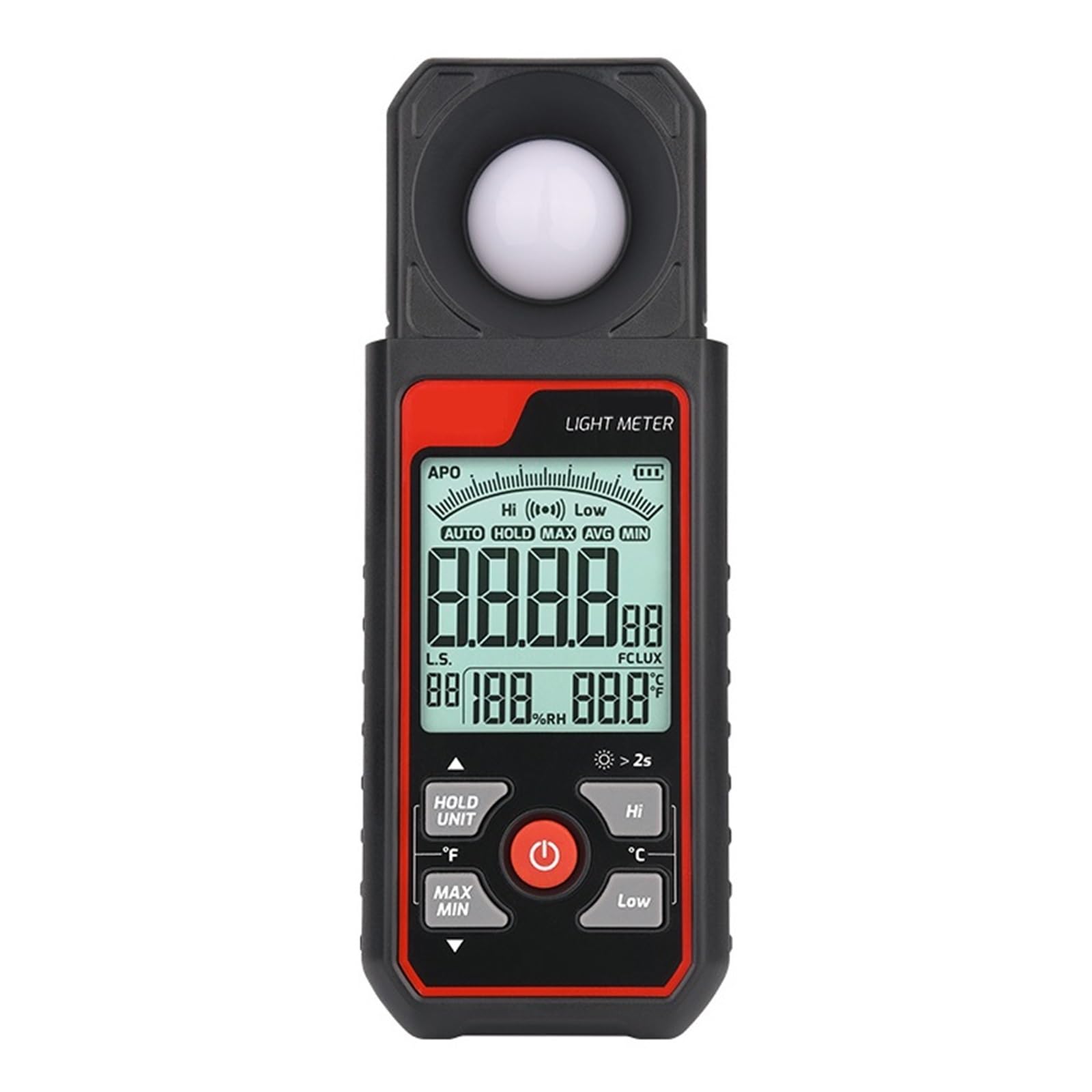 Medidor De Luz Didital TA631A TA631B, Luxómetro De Fotografía, Iluminómetro De 300000LUX, Fotómetro De Medida LX/FC, Probador Ambiental(TA631B)
