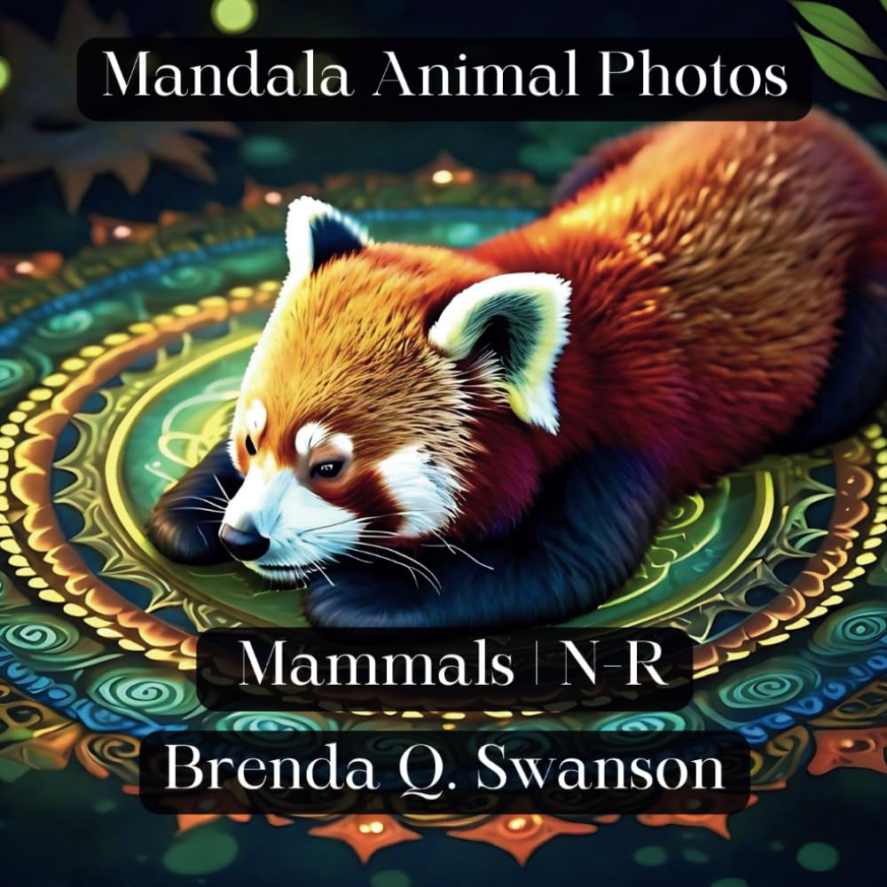 Mandala Animal Mammals N-R : coloriage adulte et art-thérapie