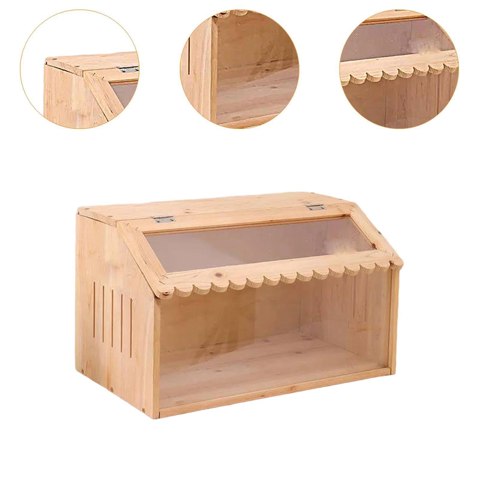 Qianly Caja para Pollos, Gallinero, Hábitat para Animales Pequeños, Resistente de Madera, Jaula para Codornices, Hámsteres, Y, 50x30x30cm