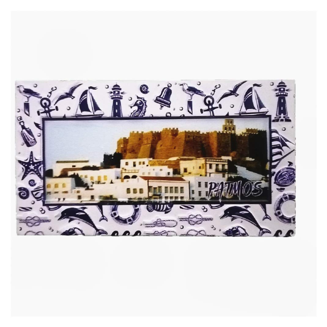 Muyu Magnet Souvenir Patmos Island Greece Aegean Sea Fridge Travel Gift Home Kitchen Decoration Refrigerator ic Sticker Collection