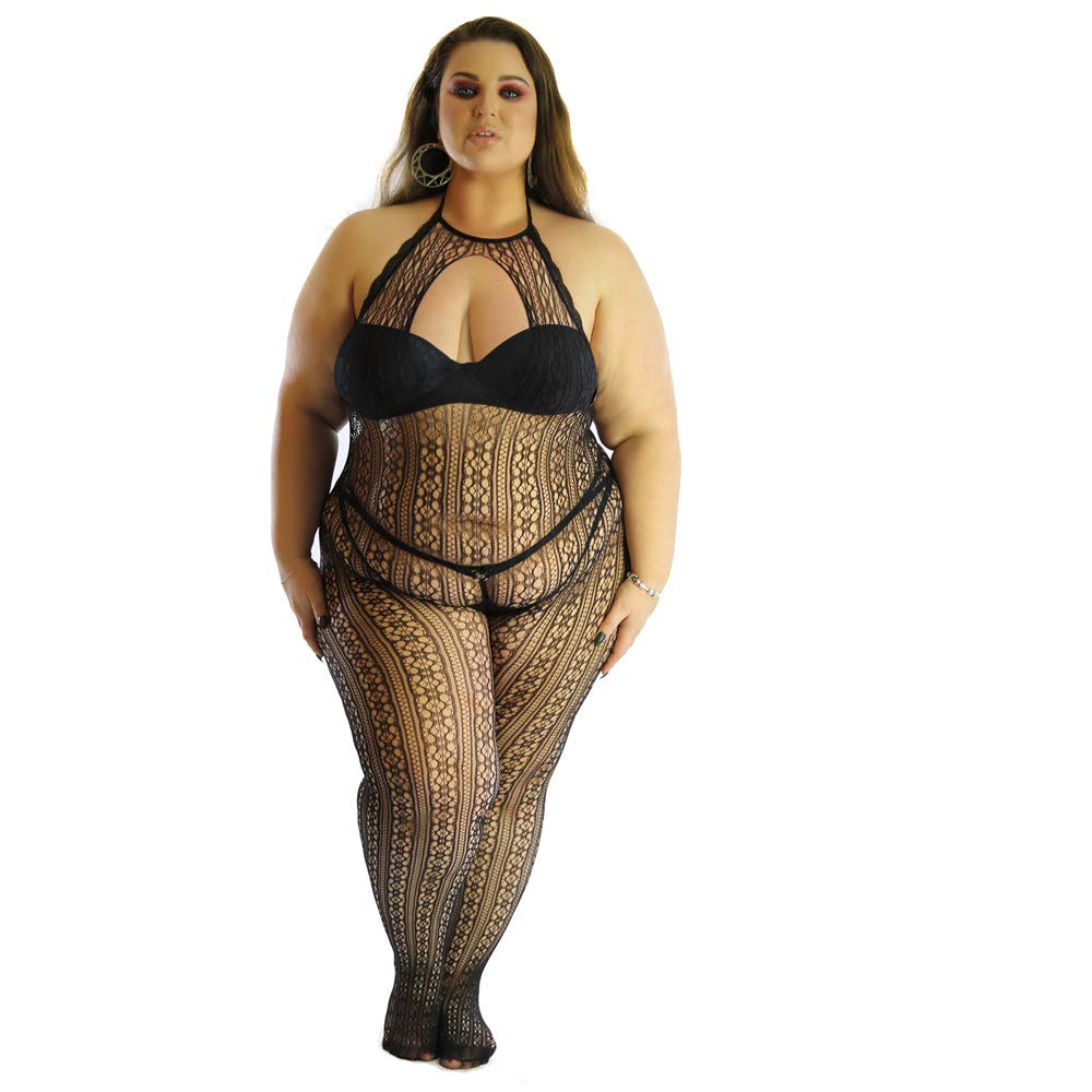 Lace Sheer Fishnet Stockings Body Horsiery Catsuit