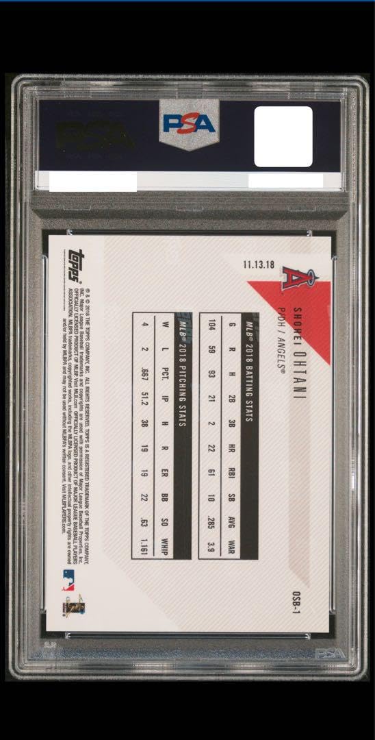 Amazon.co.jp: PSA10鑑定 2018 大谷翔平 MLB新人王 ボーナスカード Amazon.co.jp: PSA10鑑定 2018 大谷翔平 MLB新人王 ボーナスカード