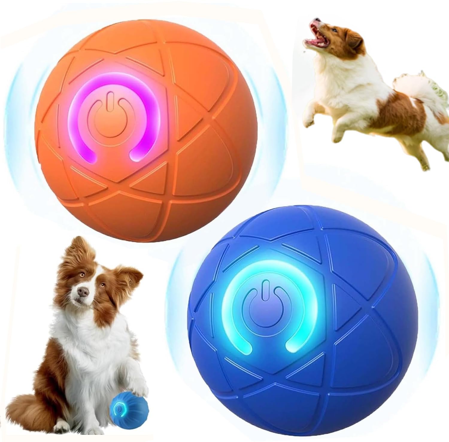 2PCS Shaky Ball Toy for Dog Vibrating Dogs Ball Vibrating Balls for Dogs Interactive Dogs Balls Automatic Moving