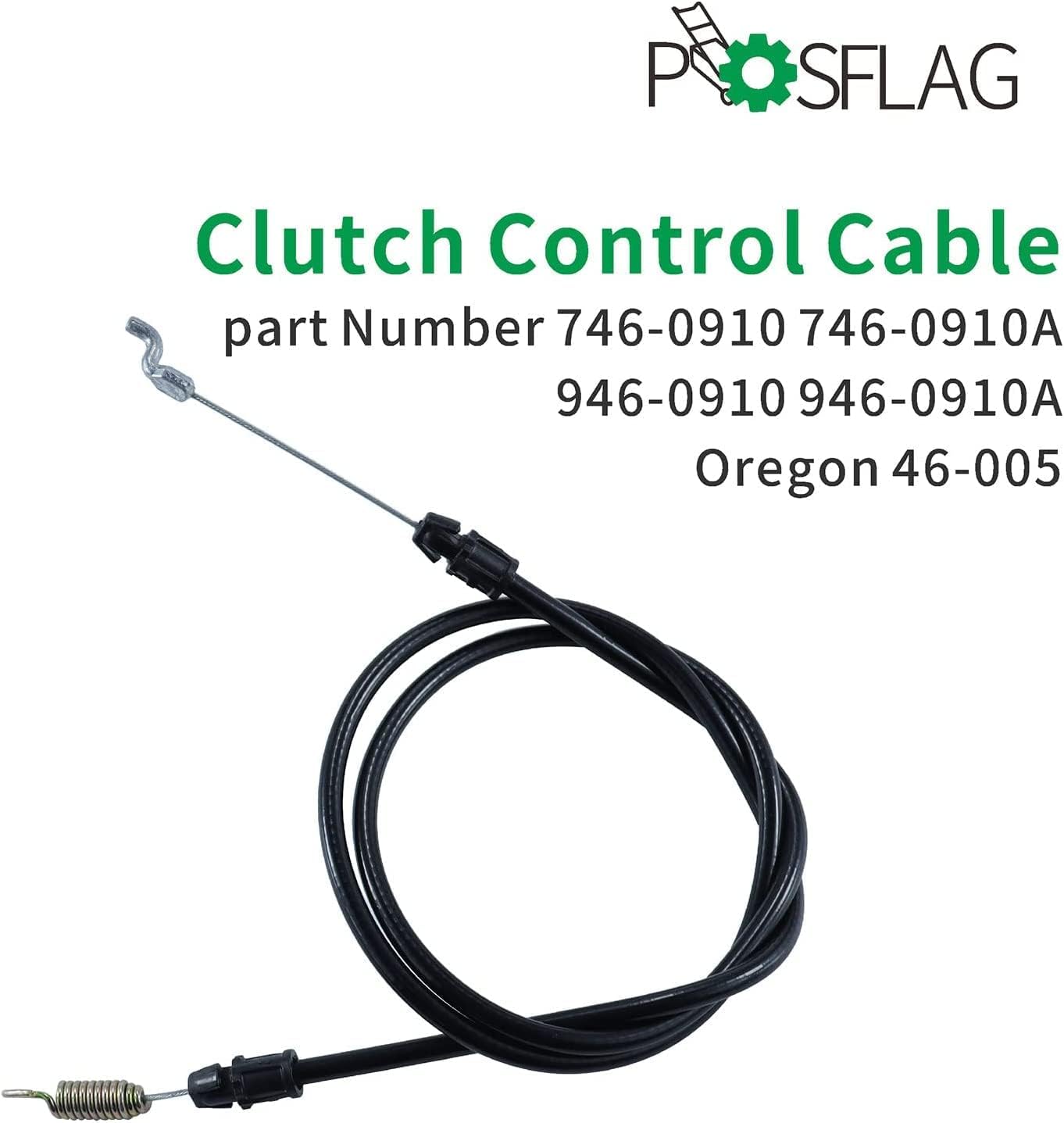 review POSFLAG 2 Pack 946-0910A Clutch Cable Replaces MTD 946-0910a Throttle Cable, MTD 746-0910a Auger Cable, MTD 746-0910, MTD 746 0910a, Snow Thrower Clutch Cable 946-0910a