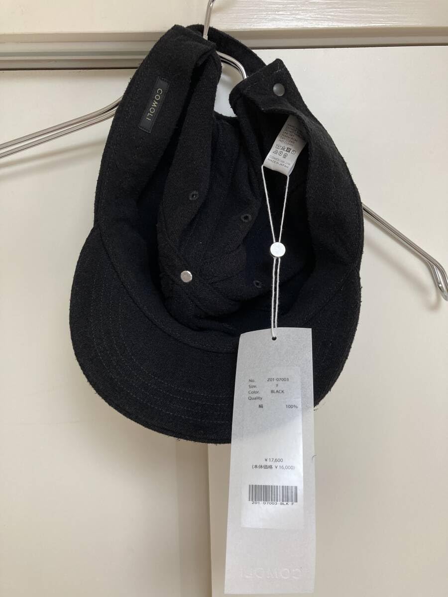 Amazon.co.jp: COMOLI シルクネップ キャップ BLACK コモリ 帽子 silk 