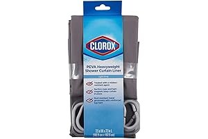 Clorox Treated Premium Shower Curtain Liner 70"x72" with Antibacterial Protection