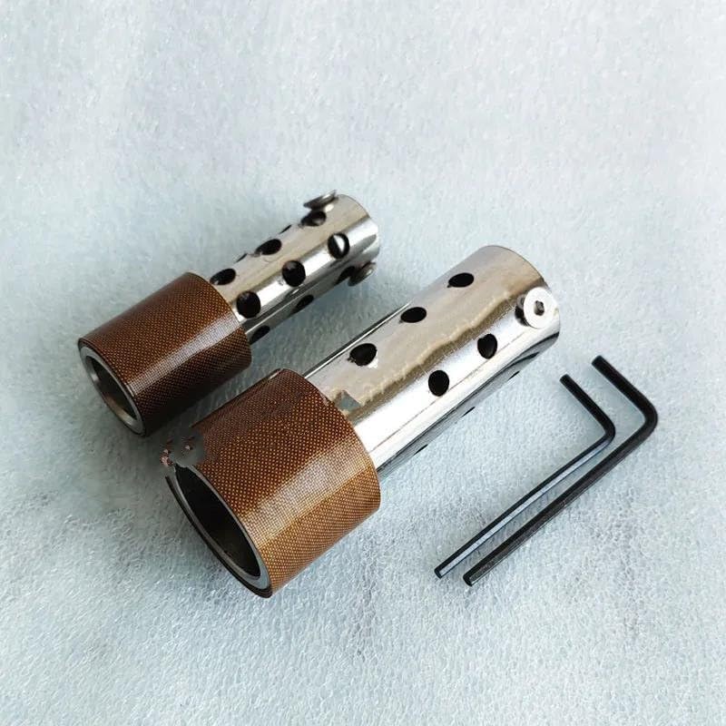 Ochrona Rury Wydechowej End DB Killer 20mm 25mm 30mm Do Tłumika Wydechu Motocyklowego, Tłumika Hałasu(Silver-20mm)