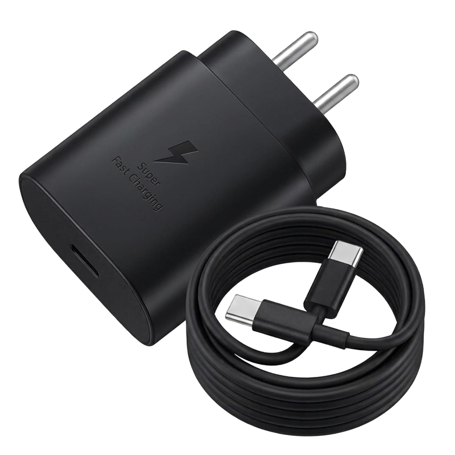 25W Charger for Samsung with Type-C to C Cable | Super Fast Charging for Galaxy S26/S25 Ultra, S24 FE, A56/A36/A16, M15/M17/M55 5G, F15/F55/Z Fold & S/A/M/F/Z Series Phones (Black) - BIS Certified-image-19
