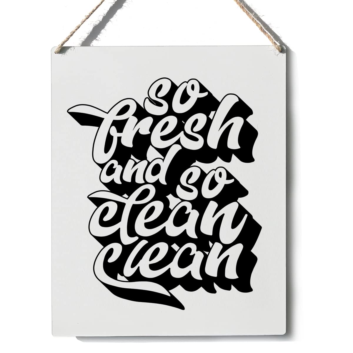 Funny Bathroom Sign Decor Bathroom Theme Wooden Sign Plaque Wall Hanging Posters Artwork 8”X10” Rustic Home Decoration