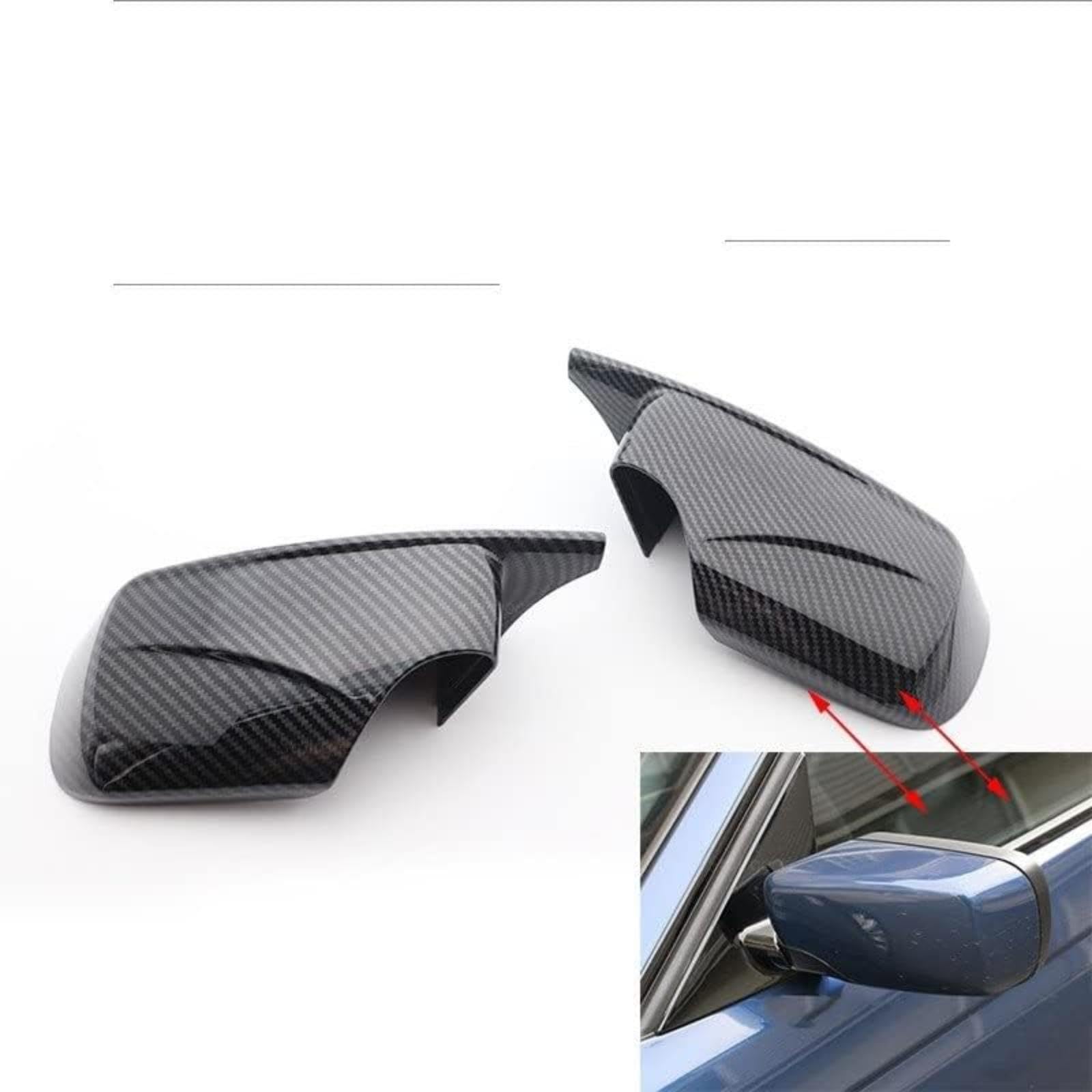 Dla Bmw E46 E39 1998-2005 4 drzwi M4 styl sportowy samochód boczna pokrywa lusterka wstecznego Cap Shell Obudowa lusterka auta (Carbon Fiber)