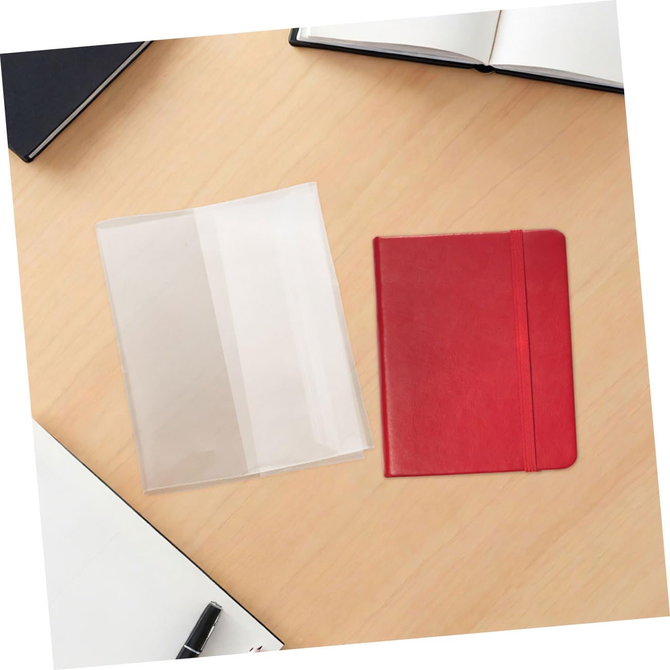 40 Piezas Unidades Funda Protectora para Libros Funda Transparente para Cuadernos y Resistente para Oficina y Escuela