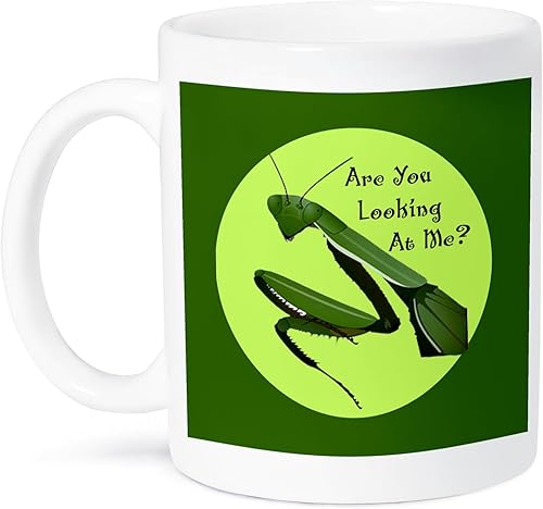 3dRose Taza de mantis rezando, 11 onzas