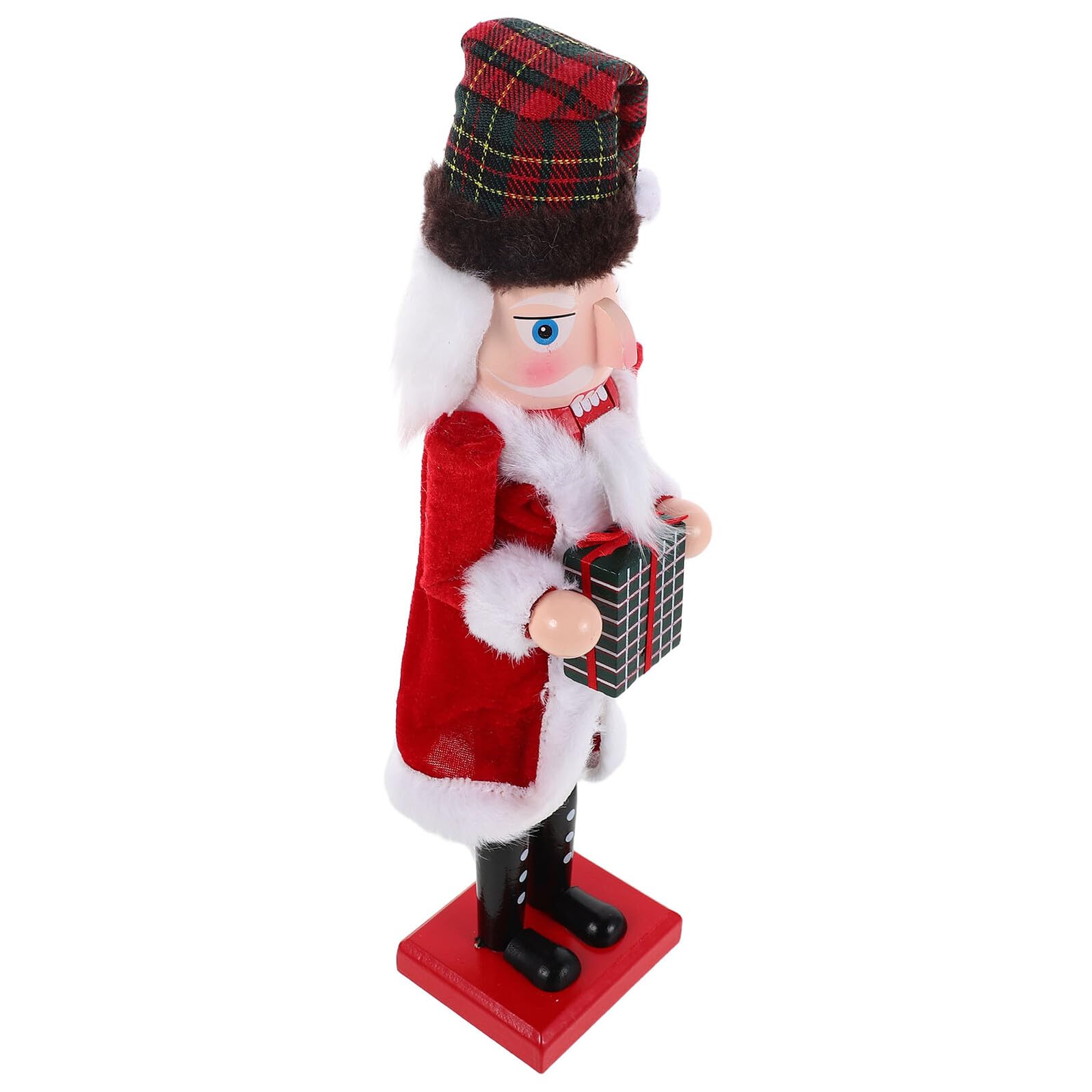 Schiaccianoci Tradizionale in Legno Decorazione Natalizia da Tavolo per Festa di Natale e Capodanno Statua Pupazzo Soldatino Festivo per Interni Accoglienti