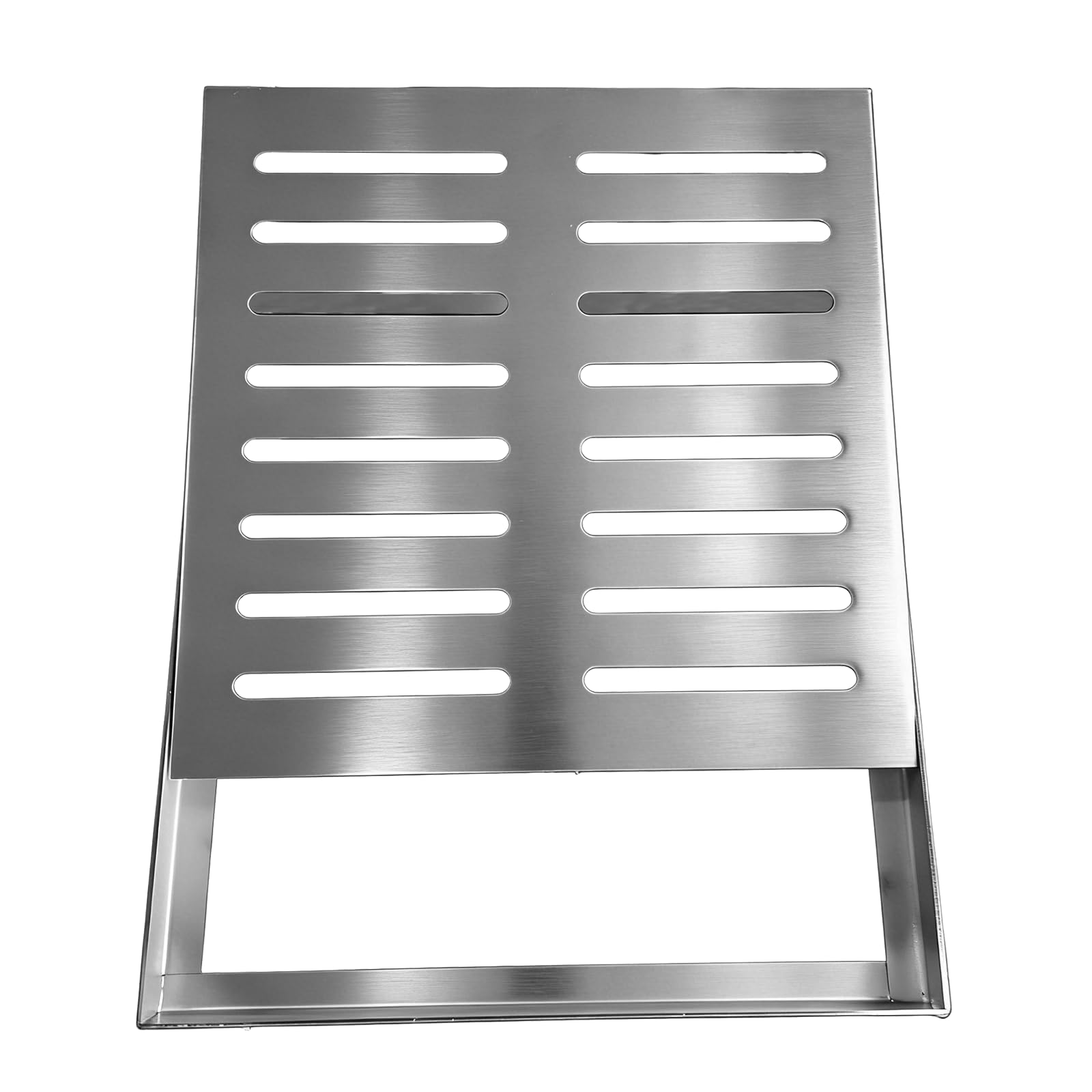 300 x 300 x 20 mm Quadratische Abflussabdeckung aus Edelstahl
