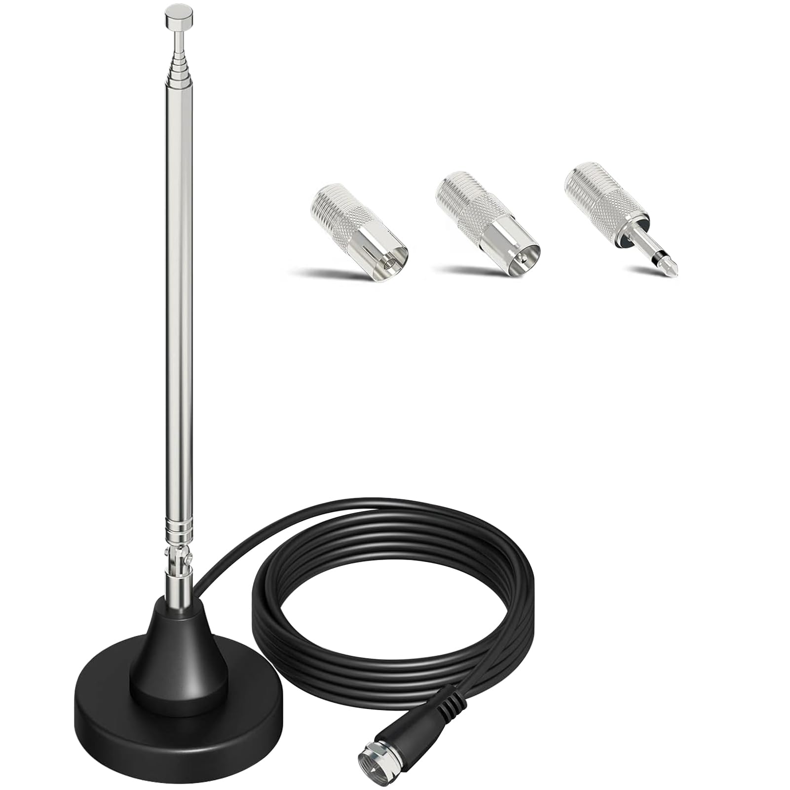 Antenna Radio DAB FM Con Base Magnetica - Migliora La Ricezione Per HiFi, Auto E Casa | 75 Ohm | 3 Metri - Foto 3