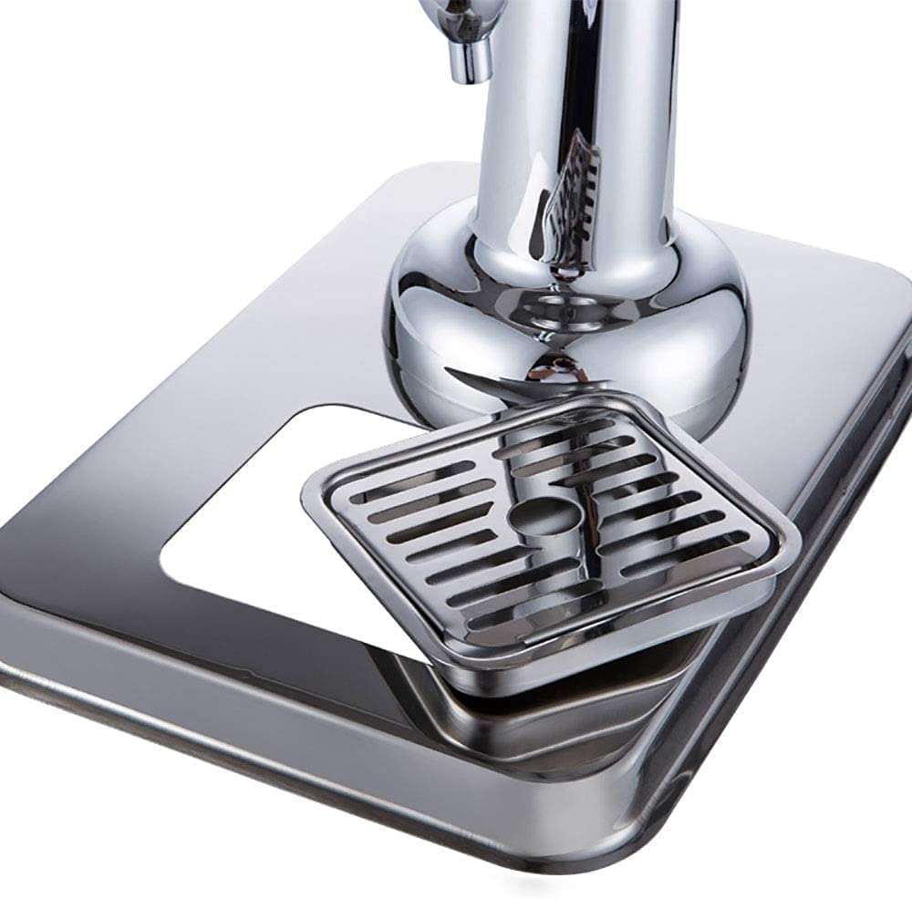 Beer Dispenser, Beverage Dispenser With Faucet, 3L Stainless Steel Transparent Beverage Dispenser(Silver)