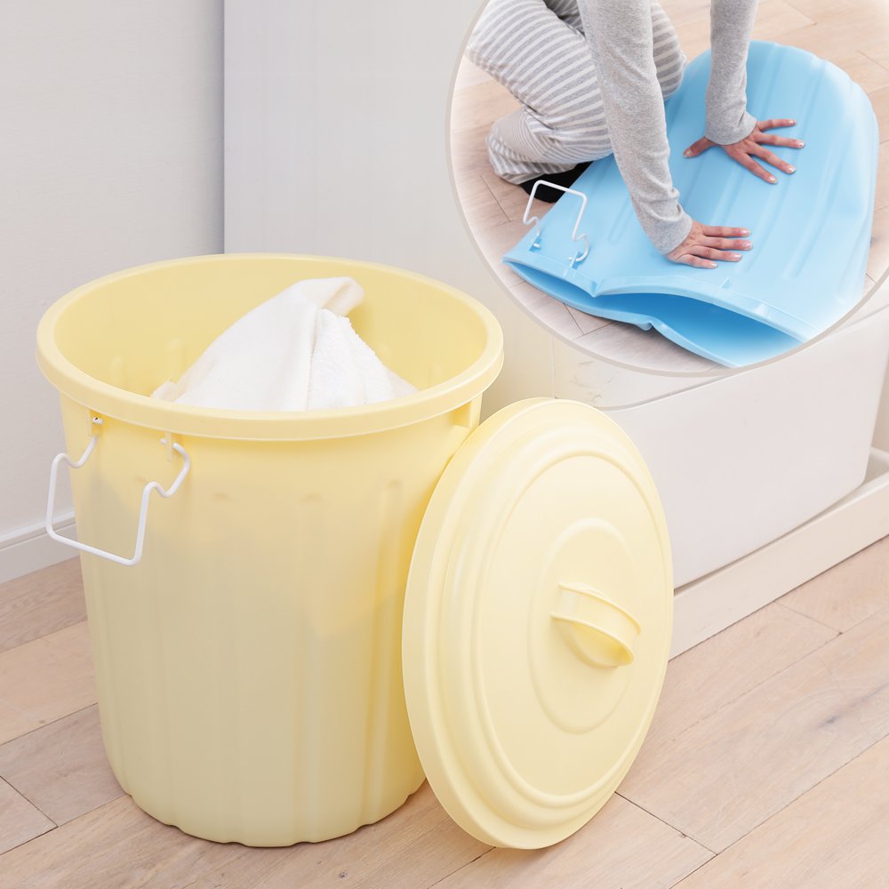 Amazon｜アイリスオーヤマ ゴミ箱 ソフトペール 45L イエロー PE-45L