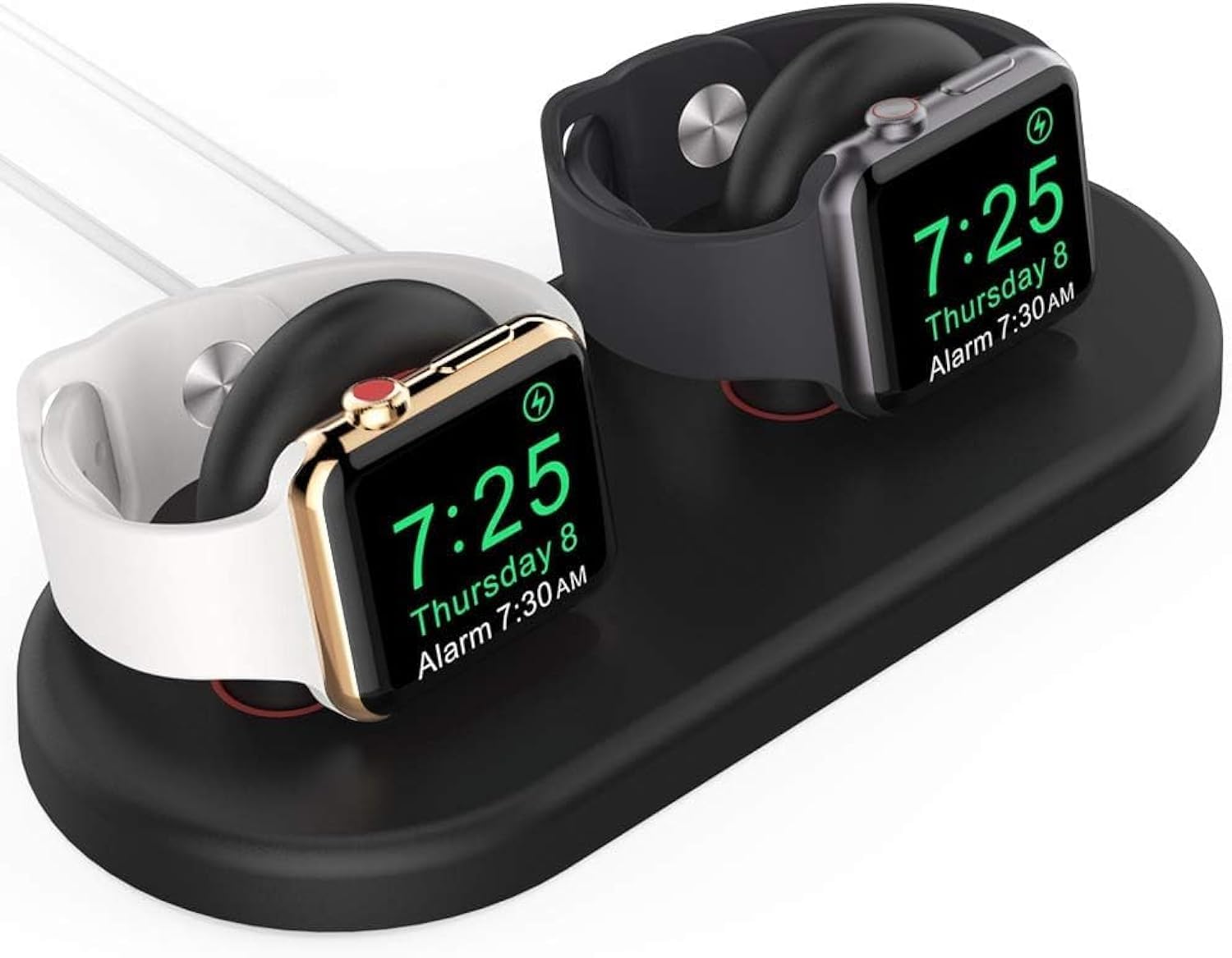 Ahastyle Dual ABS Charging Dock For Apple Watch - Black
