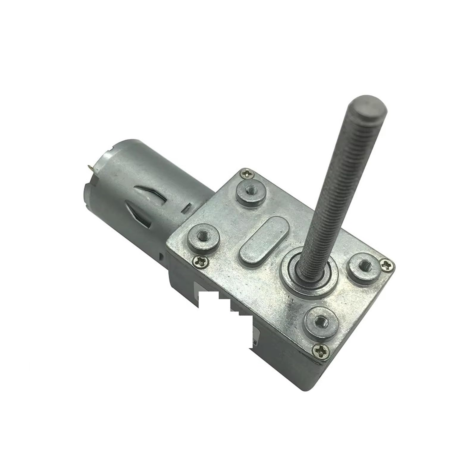 AUOQKQUT 4632-370 12V Volt DC Worm Gear Reducer M6 Screw Shaft 50MM Worm package S 12V 40rpm