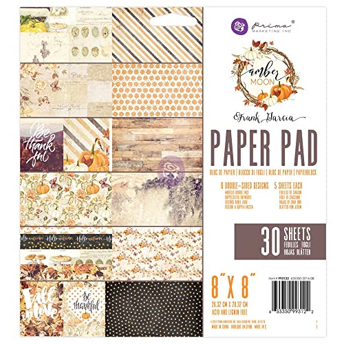 Prima Marketing Amber Moon-8X8 Paper Pad