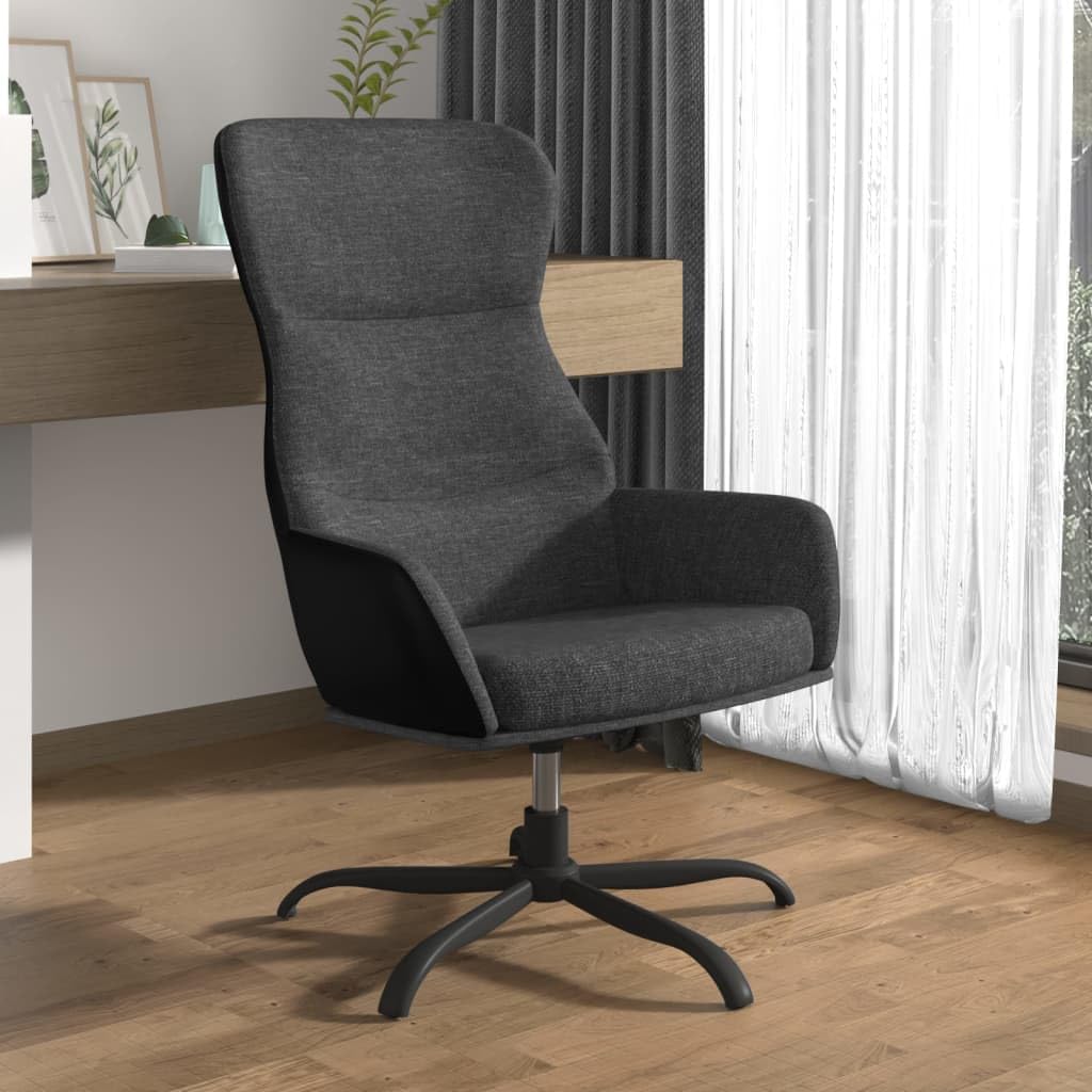 obrotowy tapicerowany szary z metalową ramą 360 stopni 77x70x70 cm