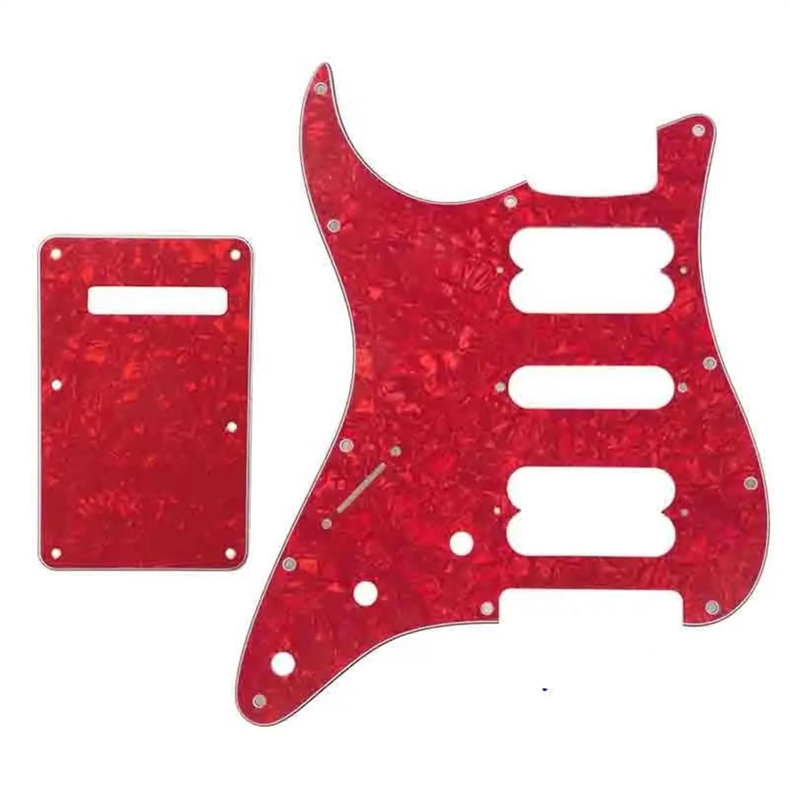 Parti del battipenna per chitarra elettrica Parti Per Chitarra Battipenna St Con Piastra Posteriore Per Chitarra Classica Mancina ST HSH 11 Fori(4Ply 14)