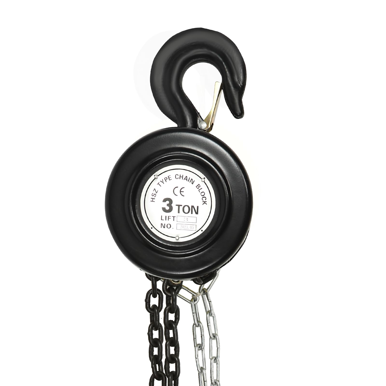 Polea de cadena, 3 toneladas, altura de elevación de 3 m, cadena de 6 mm