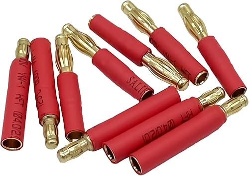 Miniatura 4 de 5 pares de conectores de bala de 0.138 in a conector de bala de 0.157 in Banana Gold Plug sin adaptador de cable para RC Car Boat FPV ESC Motor