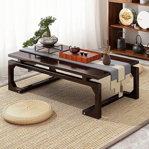 Table basse en bambou pour s'asseoir au sol confortablement