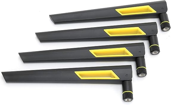 Acogedor 4Pcs 10dB Router Antenna for RT AX88U AX6000 Dual Band, SMA Network Card with Stable Structure, Excellent Performance