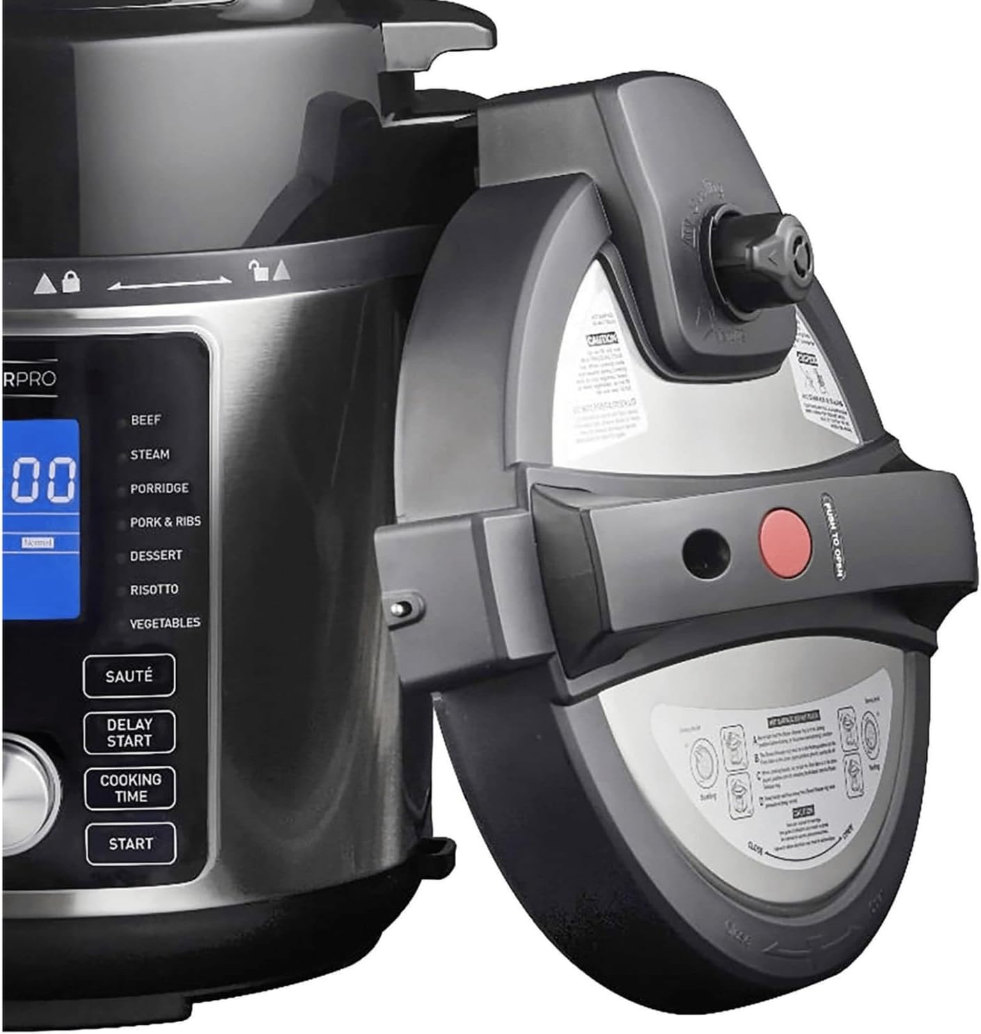 Pressure Cooker Lid Close-up