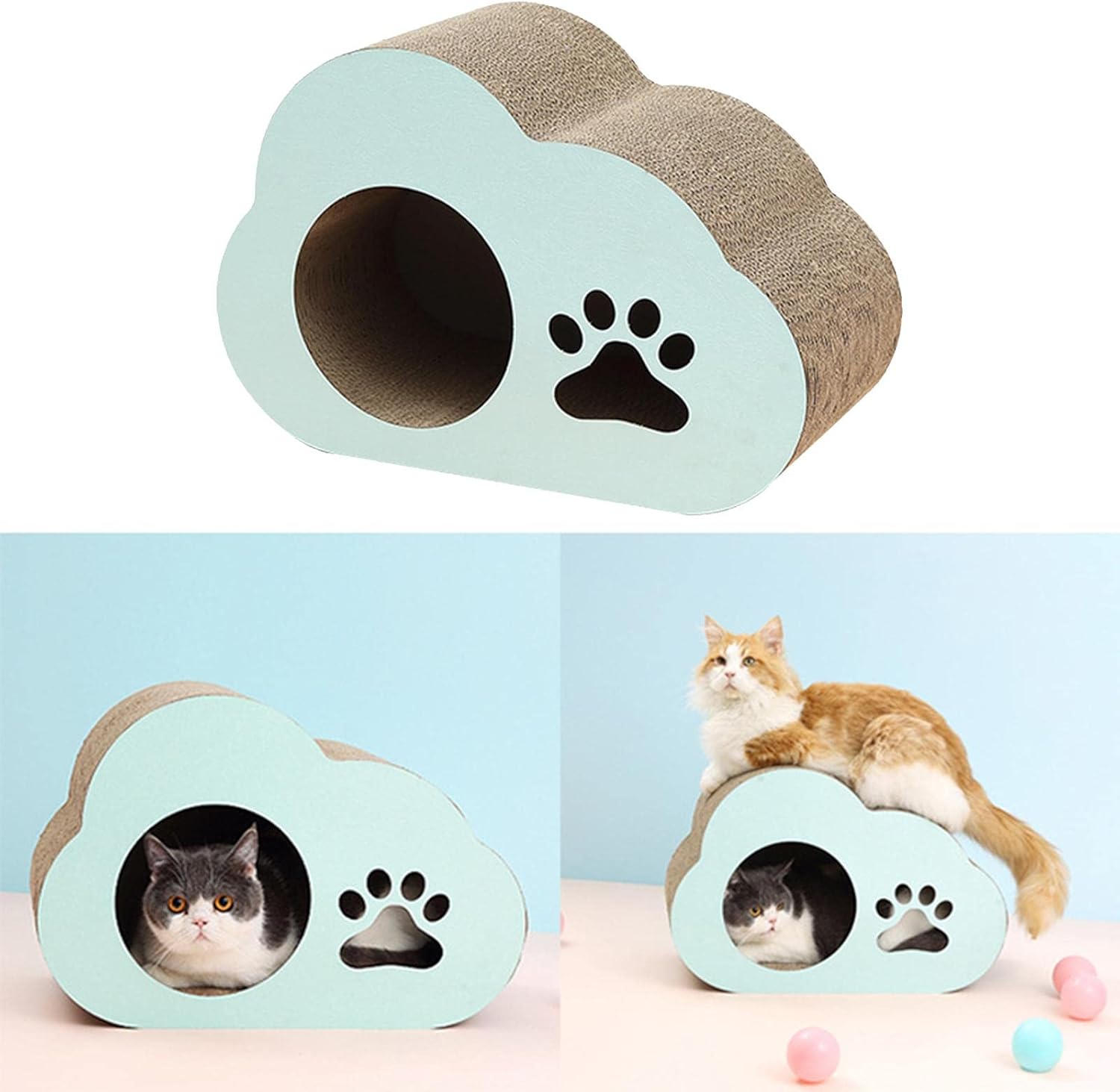 Cat Scratcher House Prevents Furniture Damage Cute Practical Scratching Board