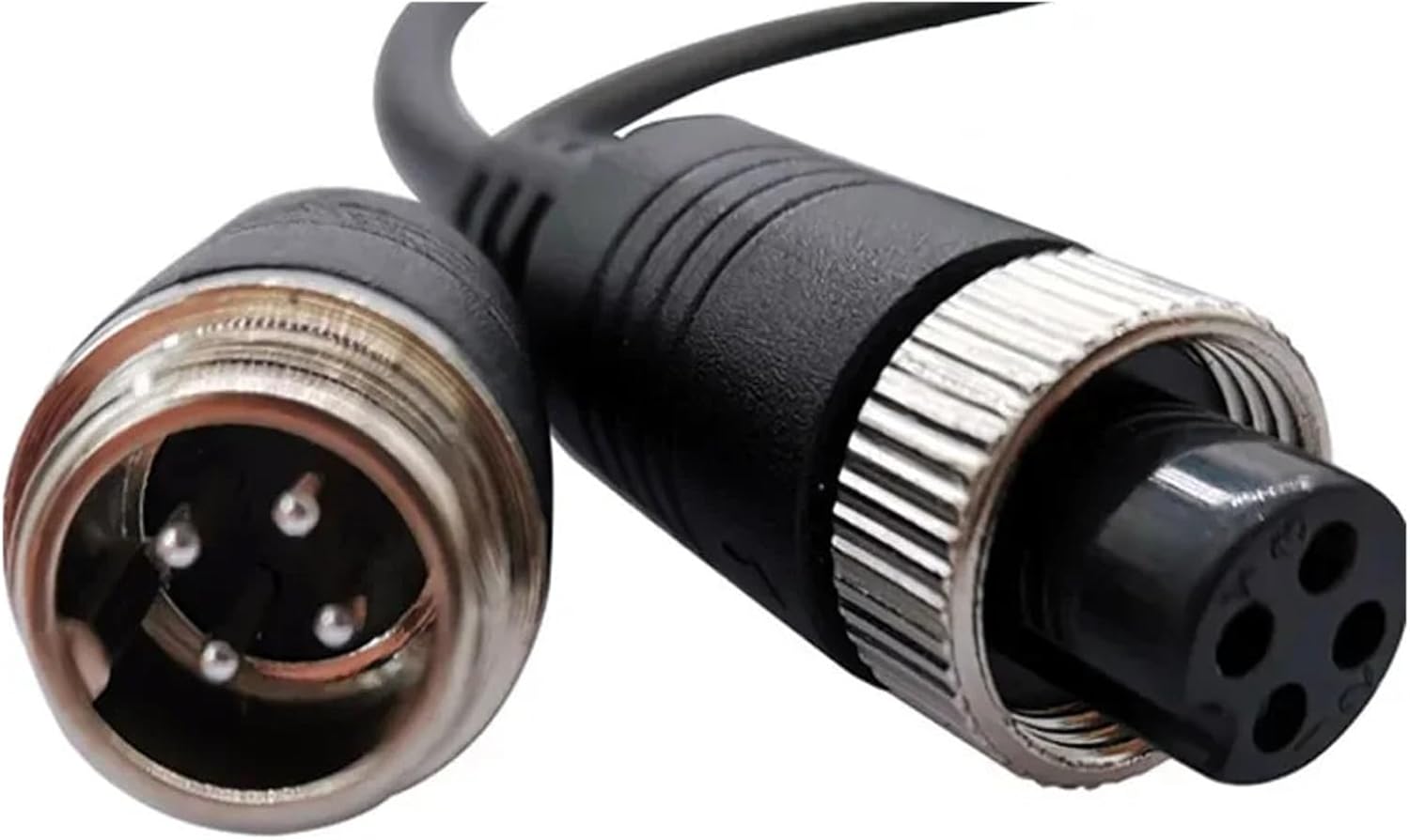 GX12 connector with 2m PVC cable GX12-2pin, 3pin, 4pin extension cable male to female plug, wire diameter 6.7mm(2Pin female female)