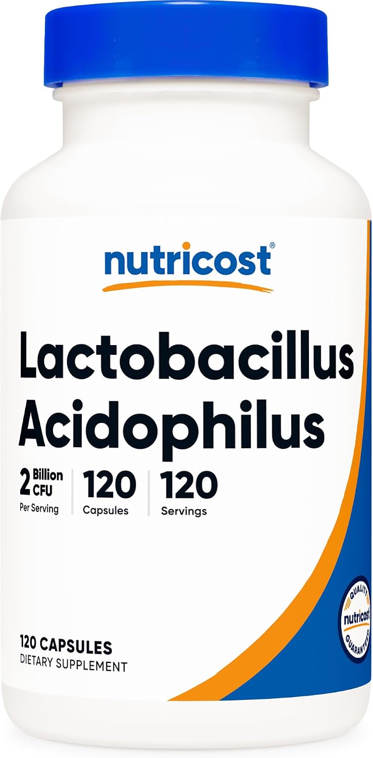 Nutricost Lactobacillus Acidophilus (2 Billion CFU) 120 Capsules