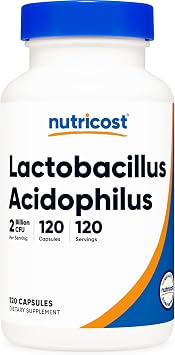 Nutricost Lactobacillus Acidophilus 2 Billion CFU 120 Capsules